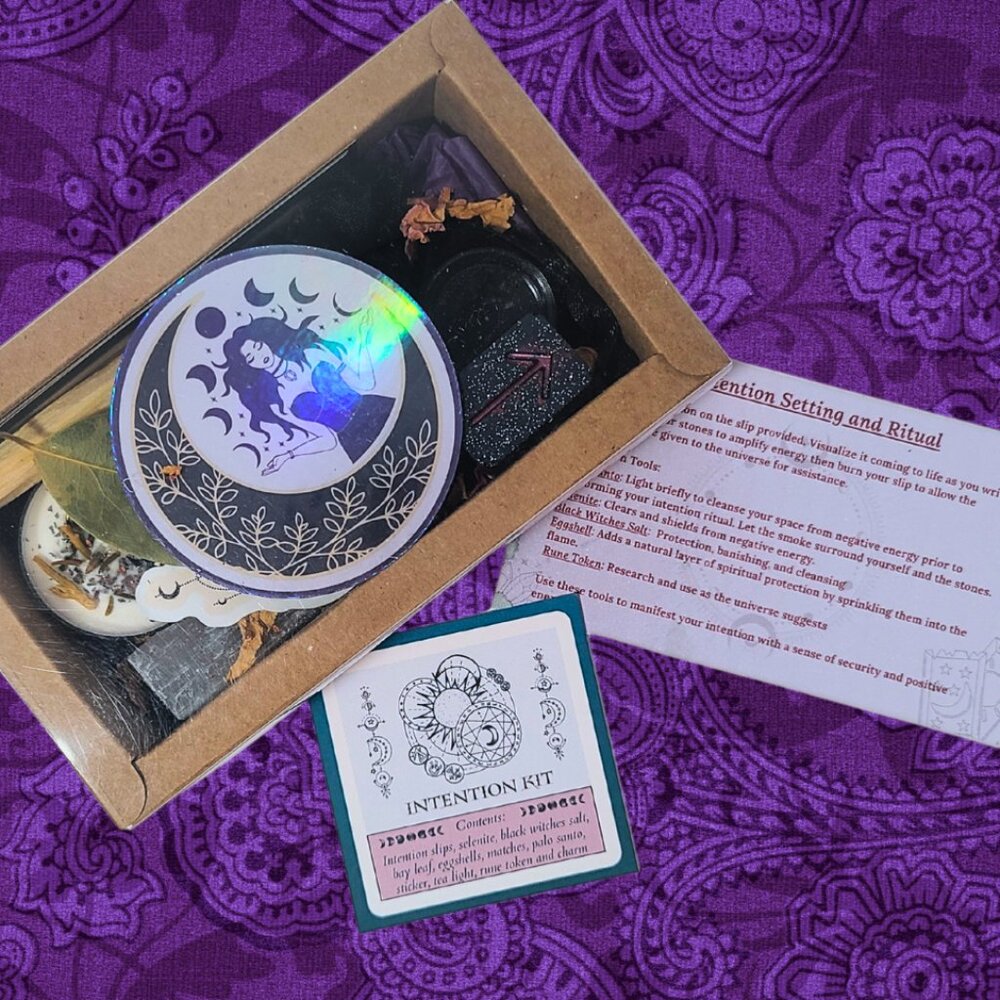 Mystical Intention Ritual Kit – Crystals, Stones, Herbs & More - Picture 2 of 10